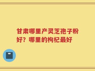 甘肃哪里产灵芝孢子粉好？哪里的枸杞最好