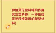 种植灵芝塑料棒的作用灵芝塑料棒：一种推动灵芝种植发展的新型材料)