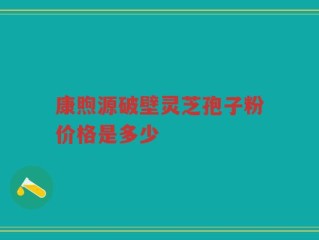 康煦源破壁灵芝孢子粉价格是多少