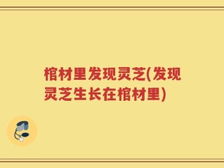 棺材里发现灵芝(发现灵芝生长在棺材里)