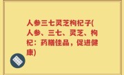 人参三七灵芝枸杞子(人参、三七、灵芝、枸杞：药膳佳品，促进健康)