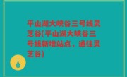 平山湖大峡谷三号线灵芝谷(平山湖大峡谷三号线新增站点，通往灵芝谷)