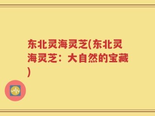 东北灵海灵芝(东北灵海灵芝：大自然的宝藏)
