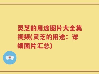 灵芝的用途图片大全集视频(灵芝的用途：详细图片汇总)