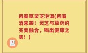 回春草灵芝泡酒(回春酒来袭！灵芝与草药的完美融合，喝出健康之美！)