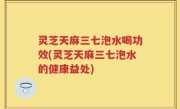 灵芝天麻三七泡水喝功效(灵芝天麻三七泡水的健康益处)