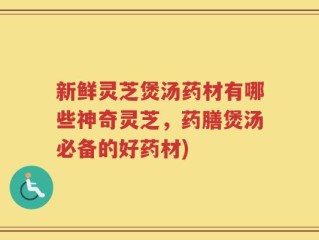 新鲜灵芝煲汤药材有哪些神奇灵芝，药膳煲汤必备的好药材)
