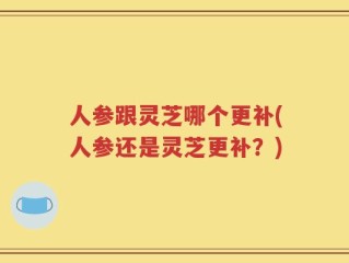 人参跟灵芝哪个更补(人参还是灵芝更补？)