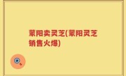 蒙阳卖灵芝(蒙阳灵芝销售火爆)
