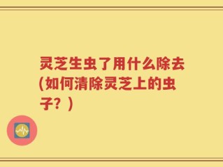 灵芝生虫了用什么除去(如何清除灵芝上的虫子？)