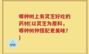 哪种树上有灵芝好吃的药材(以灵芝为原料，哪种树种搭配更美味？)