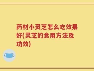 药材小灵芝怎么吃效果好(灵芝的食用方法及功效)