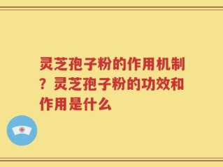灵芝孢子粉的作用机制？灵芝孢子粉的功效和作用是什么