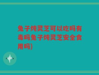 兔子炖灵芝可以吃吗有毒吗兔子炖灵芝安全食用吗)