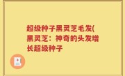 超级种子黑灵芝毛发(黑灵芝：神奇的头发增长超级种子