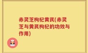 赤灵芝枸杞黄芪(赤灵芝与黄芪枸杞的功效与作用)