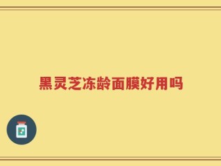 黑灵芝冻龄面膜好用吗