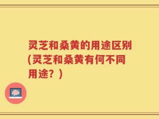 灵芝和桑黄的用途区别(灵芝和桑黄有何不同用途？)