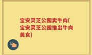 宝安灵芝公园卖牛肉(宝安灵芝公园推出牛肉美食)