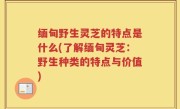 缅甸野生灵芝的特点是什么(了解缅甸灵芝：野生种类的特点与价值)