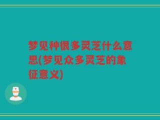 梦见种很多灵芝什么意思(梦见众多灵芝的象征意义)