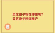 灵芝孢子粉在哪里呢？灵芝孢子粉哪里产