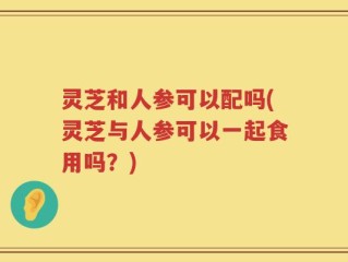 灵芝和人参可以配吗(灵芝与人参可以一起食用吗？)