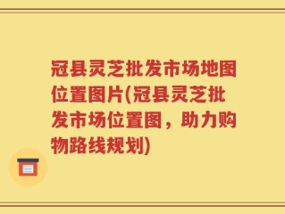 冠县灵芝批发市场地图位置图片(冠县灵芝批发市场位置图，助力购物路线规划)
