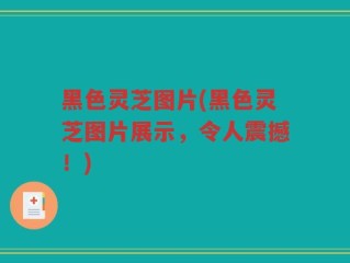黑色灵芝图片(黑色灵芝图片展示，令人震撼！)