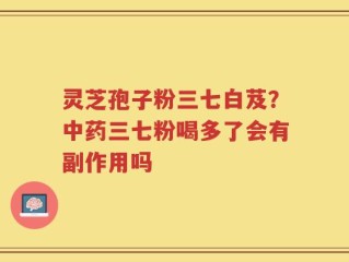 灵芝孢子粉三七白芨？中药三七粉喝多了会有副作用吗