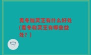 麦冬加灵芝有什么好处(麦冬和灵芝有哪些益处？)