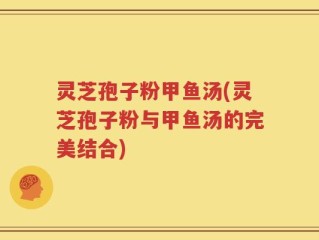 灵芝孢子粉甲鱼汤(灵芝孢子粉与甲鱼汤的完美结合)