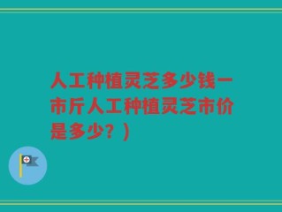 人工种植灵芝多少钱一市斤人工种植灵芝市价是多少？)
