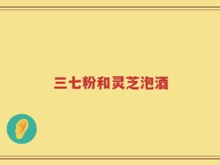 三七粉和灵芝泡酒
