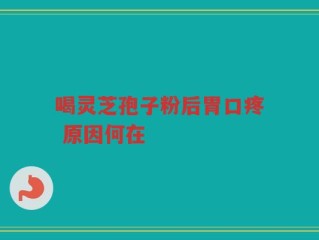 喝灵芝孢子粉后胃口疼 原因何在