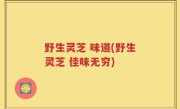 野生灵芝 味道(野生灵芝 佳味无穷)