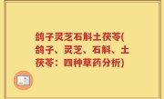 鸽子灵芝石斛土茯苓(鸽子、灵芝、石斛、土茯苓：四种草药分析)