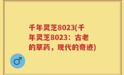 千年灵芝8023(千年灵芝8023：古老的草药，现代的奇迹)