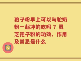 孢子粉早上可以与驼奶粉一起冲的吃吗 ？灵芝孢子粉的功效、作用及禁忌是什么