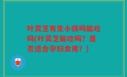 叶灵芝有生小孩吗能吃吗(叶灵芝能吃吗？是否适合孕妇食用？)