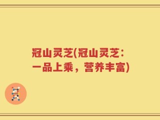 冠山灵芝(冠山灵芝：一品上乘，营养丰富)