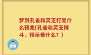梦到孔雀和灵芝打架什么预兆(孔雀和灵芝搏斗，预示着什么？)