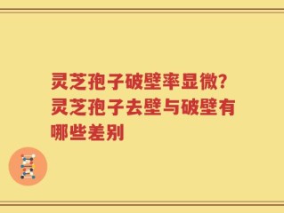 灵芝孢子破壁率显微？灵芝孢子去壁与破壁有哪些差别
