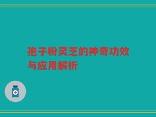 孢子粉灵芝的神奇功效与应用解析