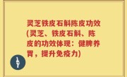 灵芝铁皮石斛陈皮功效(灵芝、铁皮石斛、陈皮的功效体现：健脾养胃，提升免疫力)