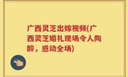 广西灵芝出嫁视频(广西灵芝婚礼现场令人陶醉，感动全场)