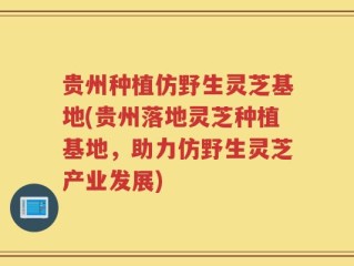 贵州种植仿野生灵芝基地(贵州落地灵芝种植基地，助力仿野生灵芝产业发展)