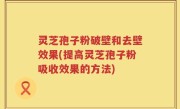 灵芝孢子粉破壁和去壁效果(提高灵芝孢子粉吸收效果的方法)
