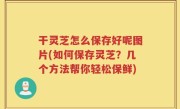 干灵芝怎么保存好呢图片(如何保存灵芝？几个方法帮你轻松保鲜)