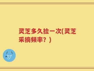 灵芝多久捡一次(灵芝采摘频率？)
